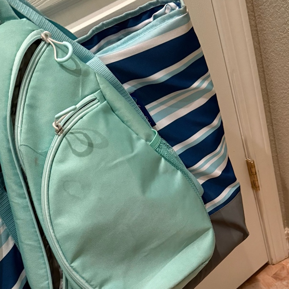 Mint Green Sling Backpack